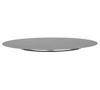 APS assiette de pâtissier, assiette à gâteau en acier inoxydable, assiette à gâteau pour pâtissiers, assiette de service pour gâteaux noire ou blanche, diamètre Ø 31 cm, Argenté