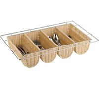 APS Bac à couverts, GN 1/1, beige, Hauteur : 100 mm, Longueur : 530 mm, Largeur : 325 mm