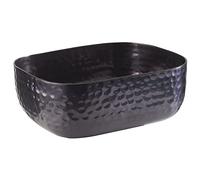 APS Bol en aluminium avec surface martelée, couleur gun-metal pour entre autres des plats froids et chauds, 15,5 x 12,0 cm, 0,7 ltr.