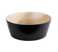 APS Bol Frida, Bol en mélamine, Ø 26,5 cm, hauteur 10,5 cm, beige/noir, pour une capacité de 3,4 litres