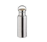 APS Bouteille d'eau en acier inoxydable durable de haute qualité, bouteille d'eau de 500 ml avec poignée de transport et joint de remplacement/bouteille.