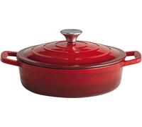 APS 5 Stars Cocotte avec couvercle, hauteur : 70 mm, ø : 250 mm rouge/crème
