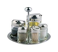 APS burette, ensemble vinaigre et huile, support de table pour le sel, le poivre, le vinaigre