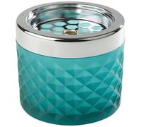 APS cendrier Ø 9,5 cm, H: 8 cm Glas, Türkis, gefrosted