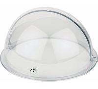 APS Cloche basculante Ø 38 cm, H: 20 cm SAN, vergoldeter Griff