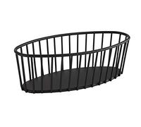 APS corbeille 21 x 10 cm, H: 7 cm, oval Metall, noir