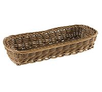 APS corbeille à couverts 27 x 10 cm, H: 4,5 cm Polypropylen, braun