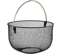 Panier à pain & à fruits, rond, avec anse, métal noir