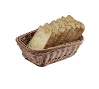 APS Corbeille de Buffet rectangulaire 23 x 17cm, H: 8 cm Polypropylen, Hellbraun