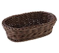 APS corbeille, ovale 19 x 12 cm, H: 6 cm Polypropylen, braun