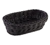 APS corbeille, ovale 19 x 12 cm, H: 6 cm Polypropylen, noir
