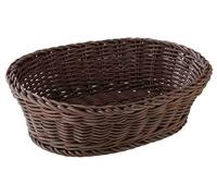 APS corbeille ovale 25 x 19 cm, H: 6,5 cm Polypropylen, braun
