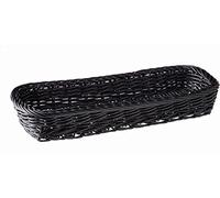 APS ECONOMIC 40009 Distributeur de couverts en polypropylène tressé Noir 27 x 10 x 4,5 cm
