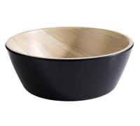 APS Frida 84606 Bol en mélamine Noir/aspect bois Ø 12,5 cm Hauteur 4,5 cm