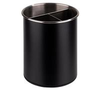 Aps-Germany 11748 Repose-Cuillère Porte-Couverts Noir Silicone, Acier Inoxydable, Polypropylène (Pp) Noir