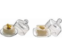 Beurrier rond en verre avec couvercle APS - 20 ml - Verre2 cl
