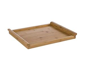APS GN 1/2 Plateau en Bambou - Convient pour Servir, Transporter et Arranger - 32,5 x 26,5 cm/Hauteur 3 cm, Brun