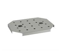 APS GN Égouttoir en acier inoxydable pour récipients Gastronorm compatible avec GN 1/2 Dimensions : 19 x 25 cm, hauteur : 1,5 cm
