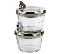 APS Lot de 2 verres de réveil avec couvercle Hauteur 75 mm Longueur 600 mm Largeur 400 mm
