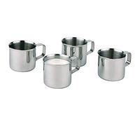 APS Lot de 4 pots à lait en acier inoxydable 25 ml