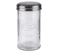 APS "Old Fashioned" sugar doser - distributeur de sucre avec clapet de dosage, verre/acier inoxydable, volume 350 ml