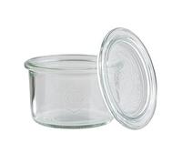 APS pack de 12 pots en verre avec couvercle Ø 9 cm, H: 6 cm Sturzform 200 ml