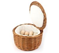 APS panier à oeufs, beige clair panier à oeufs, récipient à oeufs, saule solide