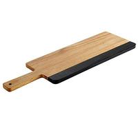 APS Planche de Service 30,5 x 13 cm, H: 1,5 cm Akazienholz, Naturschiefer