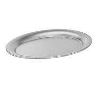 Plateau de service CAFE, ovale, acier inoxydable mat