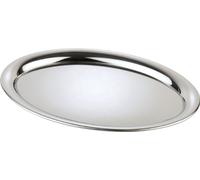 APS Germany Plateau de service KAFFEEHAUS ovale acier inoxydable 29×22 cm H 1 cm poli
