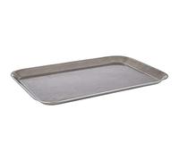 APS Plateau de service et de décoration vintage en acier inoxydable au look antique - 38 x 26,5 cm - Hauteur : 1,5 cm