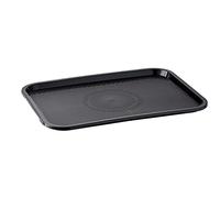 APS Plateau Self-Service et Snacks 45 x 35,5 cm, H: 2 cm Polypropylen, Noir