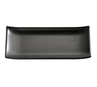 APS plateau sushi 22,5 x 9,5 cm, H: 3 cm mélamine, noir, Steinoptik