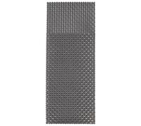 APS pochette couverts, 6 pc. 24 x 9 cm, silbergrau PVC, Schmalband