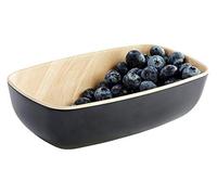 APS PS 84556 GN 1/9 Bol FRIDA, 17,6 x 10,8 cm, hauteur 5,5 cm, mélamine, noir/aspect bois