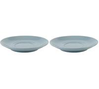 APS Soucoupe à cappuccino bleue 16017 - Diamètre : 15,5 cm - Hauteur : 2,5 cm, Bleu (Lot de 2)