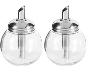 APS sucrier Ø 8,5 cm, H: 12 cm, 150 ML Conteneur en Verre (Lot de 2)
