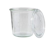 APS Weck verrines avec couvercle Ø 11 cm, H: 11 cm Sturzform 580 ml