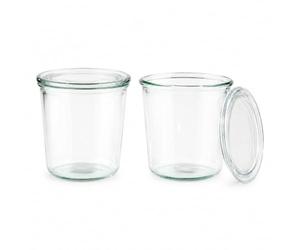 APS Weck verrines avec couvercle Ø 11 cm, H: 11 cm Sturzform 580 ml