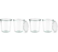 APS Weck verrines avec couvercle Ø 11 cm, H: 11 cm Sturzform 580 ml (Lot de 2)