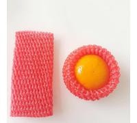 ApuaVireo&Co Poche à manches en filet en mousse, for légumes, fruits, bouteilles de vin, articles fragiles, sac en filet dédié(Red,14x7cm 435pcs)