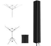 APXEL Housse Parasol, 210D Oxford Housse Sechoir Parapluie Exterieur avec Fermeture Eclair et Cordon, 180x18x18 cm Coupe-Vent Housse Anti-UV Imperméable pour Brabantia, Leifheit à Linge