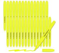APXEL Surligneurs Pastel, 30 Pièces Surligneurs, Surligneur à Pointe Biseautée pour la Maison, L'École, le Bureau (Jaune)