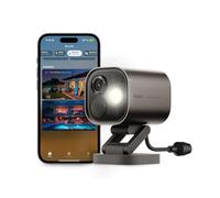 Aqara 4MP Caméra Hub G5 Pro PoE, HomeKit Secure Video, Routeur de Bordure Thread, Camera Exterieur Filaire, Vision Nocturne en Couleurs, AI Détection, Thread/Zigbee, Compatible Alexa, Google, Gris