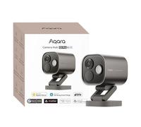 Aqara 4MP Caméra Hub G5 Pro WiFi, HomeKit Secure Video, 2,4/5 Ghz, Routeur de Bordure Thread, Camera Exterieur, Vision Nocturne en Couleurs, AI Détection, Thread/Zigbee,Compatible Alexa, Google, Gris