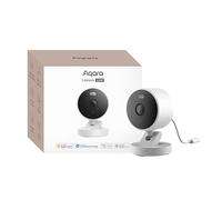 Aqara G100, caméra de sécurité 2K pour l'intérieur et l'extérieur, HomeKit Secure Video, audio bidirectionnel, projecteur couleur/vision nocturne IR, détection IA, champ de vision de 140°, HomeKit, Al