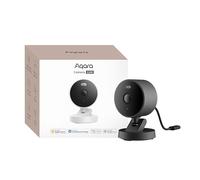 Aqara Caméra Intérieure/Extérieure G100, HomeKit Secure Video,Wi-FI 6, Noir | 2K, Vision Nocturne Couleur avec Projecteur, Détection IA, Audio Bidirectionnel, IP65, Compatible Alexa, Google Home