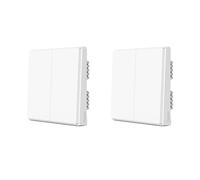 Aqara D1 Smart Switch, communication ZigBee, supporte les minuteries et le contrôle à distance, D1Avec neutre 2 X2
