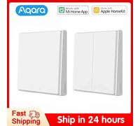 Aqara interrupteur mural intelligent D1 Zigbee clé sans fil bouton de commutation télécommande maison intelligente pour Mi Home HomeKit APP Mini Switch 1 Pcs