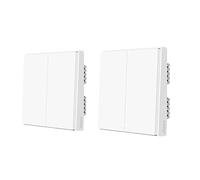 Aqara Smart Interrupteur mural, 1/2/3 touches, communication Zigbee, Pas de neutre 2keyX2